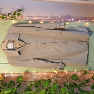 Women's Larry Levine Sport Light Tan Trench Coat Small